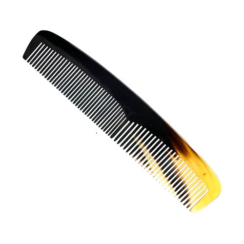 Natural Buffalo Horn Comb for Hair, Anti-Static Handmade Pocket Beard and Fine Tooth Comb, Gift for Men, Women, Mom, Wife, Daughter, Mother's Day, Birthday (Comb-27 XL)
