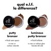 e.l.f. Luminous Putty Bronzer, Lightweight Putty-to-Powder Bronzer For A Radiant, Glowing Finish, Highly Pigmented, Vegan & Cruelty-Free, Sun Chaser