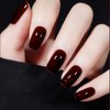 VENALISA 15ml Dark Red Gel Nail Polish, Deep Cherry Red Gel Polish Color Soak Off UV LED Nail Gel Polish Nail Art Starter Manicure Salon DIY at Home, 0.53 OZ