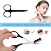 Ptiysta 6-In-1 Eyebrow Trimmer Set Exfoliating Beauty Tool The Eyebrow Treatment Kit includes: Scissors Eyebrow Scissors Eyebrow Comb Tweezers Pocket Knife Eyebrow Scraper