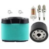 792105 Air Filter 696854 492932S Oil Filter for Briggs 593435 593240 Exntended Life Series 407777 40G777 44H777 445667 4163205 LA165 D160 D170 Z245 MIU11515 GY21057 Lawn Mower 20 24 26HP