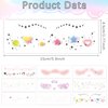 Fssqii 9 Sheets Face Temporary Tattoos for Girl Women Cute Freckle Heart Stars Makeup Fake Tattoo Stickers Waterproof Body Beautiful Tattoos for Kids Girls Party Favors Supplies Rave Decoration