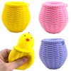 Squeeze Toys -3pcs Chick Squeeze Toys Stress Chicken Chicken Fidget Toys for Kids and Adults Squeeze Stress Relief Balls for Giif Party Supplies Random Color