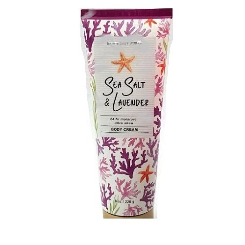 Bath and Body Works Sea Salt and Lavender 24hr Ultra Shea Body Cream 8 Ounce