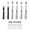 Jillian Dempsey Khôl Eyeliner | Waterproof Eyeliner Pencil with Built-in Smudger | Long-Lasting Intense Color I Deep Burgundy