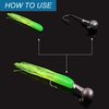 Grub Lures Fishing Jigs Head Hooks Kit- Soft Plastic Grub Tail Worm Lure Bait Crappie Jigs Buster Tubes Baits for Bass Trout Saltwater Freshwater Fishing 17-110pcs