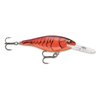 Rapala Shad Rap Lure, Size 05, 2" Length, 4'-9' Depth, 2 No 8 Treble Hooks, Demon, Per 1