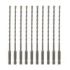 Sabre Tools 5/32 Inch x 6 Inch Masonry Drill Bit, Carbide Tipped 10-Pack for Concrete, Brick, Stone, 1/4” Hex Shank, Impact Performance (5/32" x 6", 10)