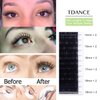 TDANCE Premium C CC D DD J B L Curl 0.03-0.18mm Thickness Semi Permanent Individual Eyelash Extensions Silk Volume Lashes Professional Salon Use Mixed 14-19mm Length In One Tray (D-0.05,14-19mm)