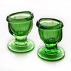 2activelife (Set of 2 Eye Wash Cups with Storage Container | Eye Cleaner Solution for Tired Eyes, Eyestrain, Makeup, and Dust | Eye-Shaped Rim for Eye Rinse and Cleansing. - Green