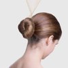 Invisible Mesh Hair Nets Set with Positioning U-Shaped Hair Pins for Women's Hair Styling (Blonde)