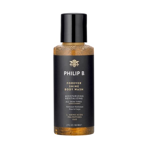 PHILIP B Forever Shine Body Wash, 2 fl. oz. (60ml) - Moisturizing & Revitalizing with Amino Acids and Pea Peptides