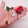 Yosoo Health Gear Dollhouse Gardening Tools, Toy Models Gardening Miniature 1/12 Doll House Farming Tools Mini Garden Tools Set Miniature Dollhouse Accessories Decor 1 12 Scale