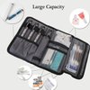 ALLCAMP Insulin Cooler Travel Case Diabetic Medication Cooler with 4 Ice Pack - Medical Cooler Bag Portable and Reusable Grey (9X 4.72x 3.14 inches)
