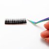 FEITA Diamond Grip Eyelash Extensions Tweezer Lash Precision Tweezers, Japanese Steel Angled Tip, False Lashes Application Tools, Multi-color 1Pc