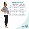 Motif Medical, Pregnancy Support Band, Relieves Pressure on the Abdomen, Lower Back, Hips, and Pelvis, White - Extra Small