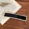 Lemeilleur 4 PCS Elegant Hair Clips Resin Hair Barrettes Sparkly Black & White with Metal Snap Hairpins for Women