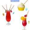 OBUY 12 Pieces Mini Fish Pole Decoration Little Fisherman Fishing Pole Picks Party Supplies Mini Fish Pole Cupcake toppers for Birthday Party Tropical Party Drink picks