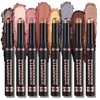 BestLand 8 Pcs Cream Eyeshadow Stick, Highlighter Makeup Stick Set Long-Lasting Waterproof, Crease-proof, Blendable Eye Shadow Applicator Sticks Eyeliner Pen Eye Makeup (Color Set B)