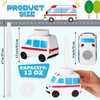 Tanlade Doctor's Party Favor Gift Supplies Ambulance Plastic Cups,Ambulance Shape Cup for Transportation Birthday Party Favor Nurse Graduation Medical Party and Rehabilitation Party Supplies(12 Set)