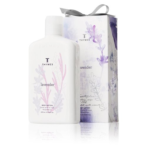 Thymes - Lavender Body Lotion - Relaxing Lavender Scent with Moisturizing Shea Butter and Vitamin E - 9.25 oz