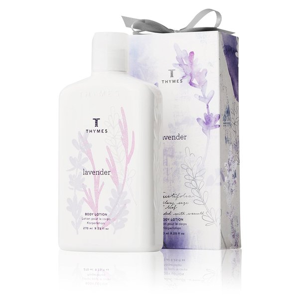 Thymes - Lavender Body Lotion - Relaxing Lavender Scent with Moisturizing Shea Butter and Vitamin E - 9.25 oz