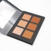 Mesvol 6 Color Contour Powder Kit Foundation Palette Contouring Makeup Kit Highlight Dramatically Sculpt Enhance Features (Deep)