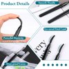 3 Pcs Silicone Lash Brush Mascara Eyelash Separator Eyelash Comb Eyebrow Brush Eyelashes Definer with Dust Lid Lash Separating Comb Brow Grooming Brush