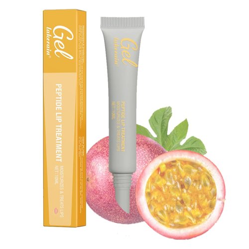 Lip Gel Petitfour Lip Treatment, Hydrating & Moisturizing Lip Care for Soft, Smooth Lips, Natural Gloss Finish, Fruit-Flavored Lip Mask & Glowy Balm for Dry, Chapped Lips (10ml, 04#Passionfruit)