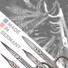 3 Swords Germany Solingen - brand quality STAINLESS STEEL INOX CURVED NAIL SCISSORS (1 PIECE) with round tips for DIABETICS - manicure pedicure - nail care by 3 Swords - Made in Germany