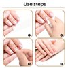 20 Sheets Double Sided Glue Sticker for Fake Nail Sticky Tabs Super Waterproof Breathable Flexible Adhesive Jelly Gel Press on Nails Transparent Double-Sided Acrylic Manicure Tape for False Nail Tips