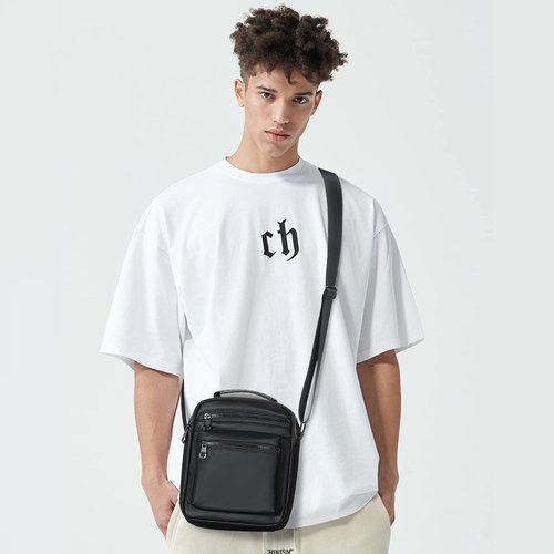 WEPLAN Crossbody Bag for Men, mini man purse,Travel Messenger Shoulder Bag for Men, Small Side Bags for Mens