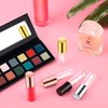 Patelai 100 Pieces 1.2 ml Clear Mini Lip Gloss Tube Refillable Empty Lip Balm Gloss Containers for Women Girls DIY Makeup, Gold, Rose Gold, Black, Silver