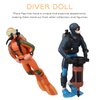 3 PCS Scuba Diver Toys Sea Marine Animal Figure Toys Shark Figurines Plastic Swimmers Figurines Underwater Adventure Figure Set Realistic Action Figures Diver Decors