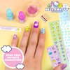 Hello Kitty and Friends Sparkling Nail Art Kit, DIY Hello Kitty Nails, Kids Nail Polish Set for Girls, Kids Makeup Set & Toy for Girls Age 6+, Hello Kitty and Friends Nail Stickers