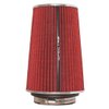 Spectre Performance SPE-9732 Universal Clamp-On Air Filter: Round Tapered; 3 in/3.5 in/4 in (102 mm/89 mm/76 mm) Flange ID; 8.75 in (222 mm) Height; 6 in (152 mm) Base; 4.75 in (121 mm) Top,Red