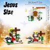 Jesus Building Block Sets, Little Jesus Christ Toy Figures Christianity Decor, Easter Christmas Christian Gifts for Women Men Kids Age 6+.(351PCS)