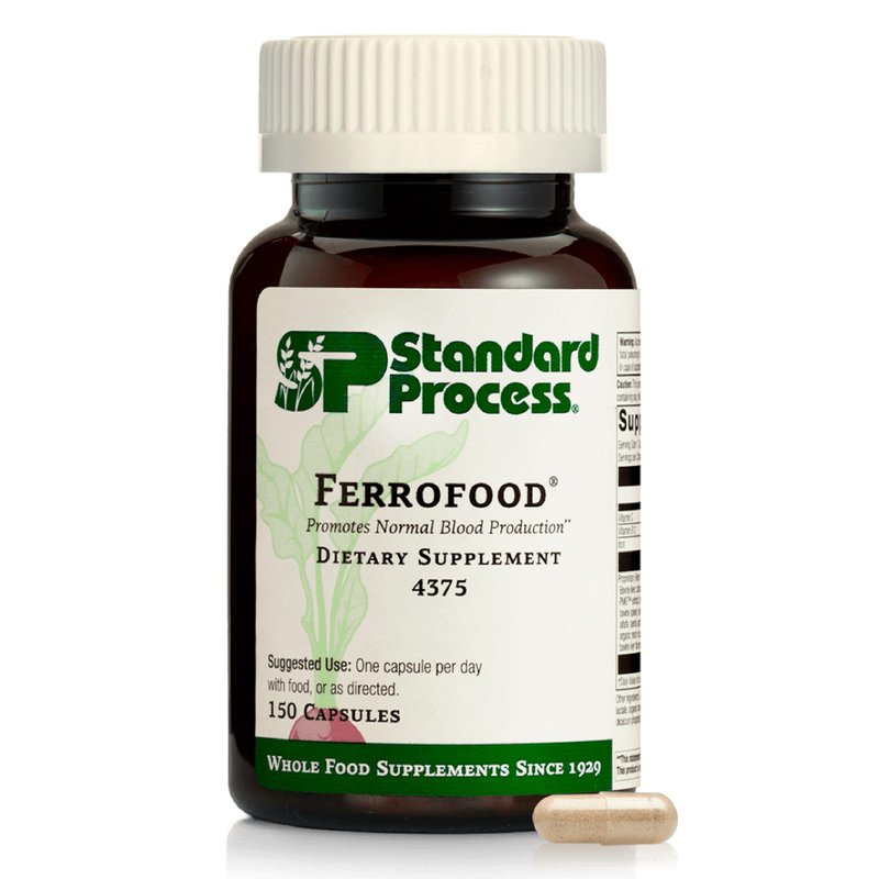 Standard Process Ferrofood - Blood Health Supplement - Enzyme Support with Vitamins B12, C, & Iro...