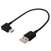 chenyang USB 2.0 to USB C 90 Degree Right Angled Extension Data Cable for Tablet Mobile Phone 0.2M