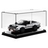 Model Car Display Case, Acrylic Display Case for Speed Champion Car, Parking Garage Compatible Toy Car Models Blocks, Car Dustproof Showcase with Light (7.6 x 3.7 x 3.3 Inches, Case Only)