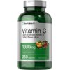 Horbäach Vitamin C 1000mg | 250 Capsules | with Bioflavonoids and Rose HIPS | Non-GMO, Gluten Free Supplement | High Strength Formula
