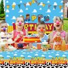 USERTEN 3PC Cartoon Toy Blue Sky Disposable Tablecloths 108x54 Inches It's a Boy's Story Theme Kids Happy Birthday Party Cake Table Decor Covers Toddlers Birthday Decorations