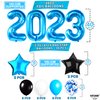 KatchOn, Blue 2023 Balloons Set - 40 Inch, Pack Of 43 | Congrats Grad Graduation Banner, Graduation Balloons 2023 | Graduation Decorations Class of 2023 Teal and Black, Blue 2023 Graduation Decoration