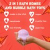 Superhero Bath Bombs for Kids with Surprise Toys Inside - Boys Bath Bombs with Superhero Toys (1 Pack) - Fruity Scent, Relaxing Aroma & Safe for Skin - Kids Bath Bombs for Boys & Girls by Two Sisters