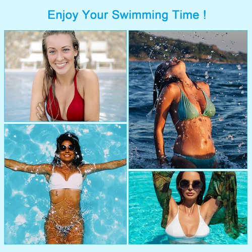 Nimiah Waterproof Bra Pads Inserts Push-up, 3 Pairs Bathing Suit Padding Inserts Fits AB Cup | Removable Womens Breast Replacement Inserts for Swimsuit Bikini Dress Sports Bra