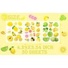 BignzwUra 370 PCS Lemon Cutie Themed Tattoos Temporary Stickers- Yellow Lemon Lime Baby Shower Birthday Party Favors Supplies Decorations Goodie Bag Tattoos Temporary(30 Sheets)