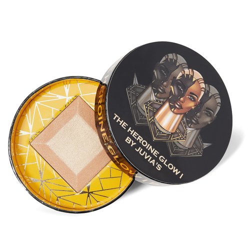 Juvia's Place Highlighter Heroine Glow I - Highlighter Powder, Baked Highlighter, Shimmer Highlighter Makeup, Long-Wearing & Illuminating Cheek Highlighter - Suitable for all skin tones