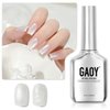 GAOY Pearl Gel Nail Polish, 16ml Shimmer Mermaid Gel Polish, Soak Off UV Gel for Nail Art DIY at Home, Shimmer White
