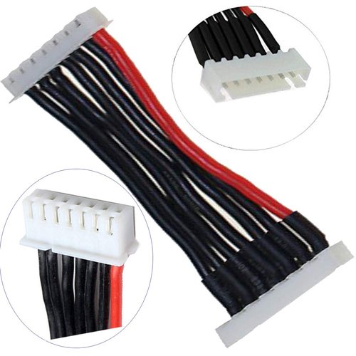 Yiqigou 10pcs 15cm JST-XH 6S 7Pin Connector Adapter Plug Wire Balance Extension Cable JST-XH Connector 2S 3S 4S 5S 6S Balance Charger Silicone Wire Extension