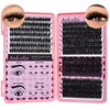 Fluffy Lash Clusters 440 PCS 12-20mm Mix False Eyelashes 80D&100D Individual Lashes D Curl Eyelash Clusters Soft Wispy Volume Eyelash Clusters DIY Lash Extension for Beginners, by Anforlin